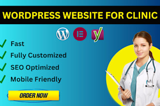 design wordpress website for healthcare, medical, dental clinic