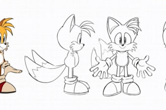 draw your sonic oc or your favorite sonic character