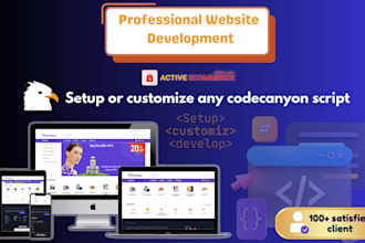 develop website with active ecommerce script