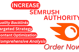 increase your semrush domain authority score for 0 to 40 plus high ranking