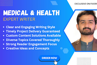write affordable nutrition, medical, health articles hq blog writing expert