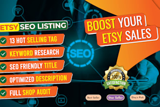 optimize your etsy seo listing to boost etsy sales, etsy store setup