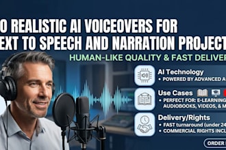 do realistic ai voiceovers for text to speech and narration projects