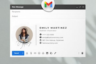 create clickable HTML email signature
