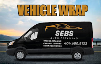 do professional vehicle wrap design, car wrap ,van wrap