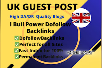 do high da UK guest post with high authority UK backlinks