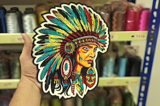 digitize embroidery design into dst, pes in 1 hour