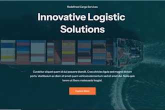 logistics website, cargo website, transport website, dispatch website