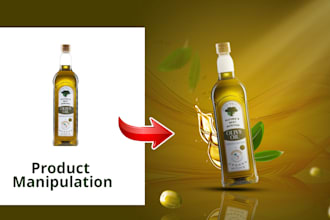 do product manipulation product retouch and social media design