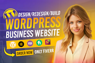 build wordpress business website design redesign website development