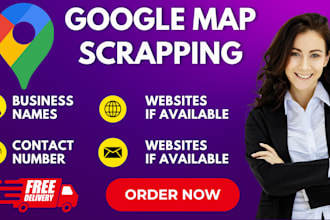 provide b2b lead generation and google maps scraping services