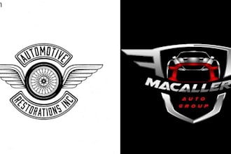 do create a modern auto detailing, auto repair, and automotive logo design