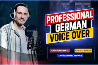 record a german male voice over in a authentic voice