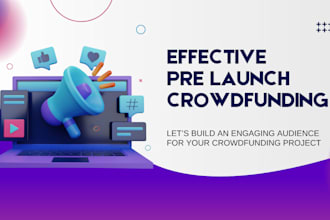create pre launch crowdfunding landing page and raise funds