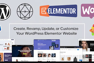 create, revamp, update, or customize your wordpress elementor website