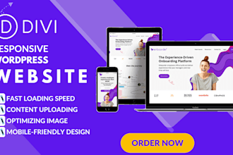 be your divi theme expert for a custom responsive website