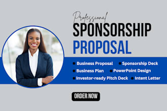 sponsorship proposal intent letter sponsorship deck grant proposal business plan