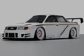 do create 3d models of cars with custom body kits