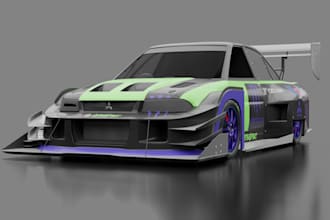 do create 3d models of cars with custom body kits