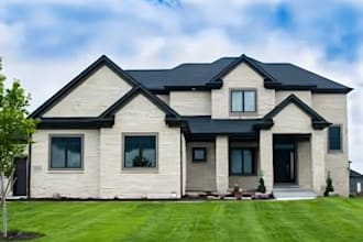 design an amazing 3d front elevation, interior and exterior house rendering