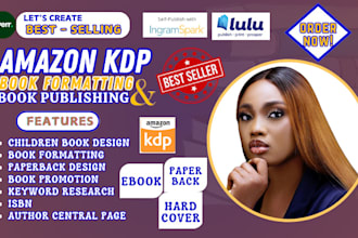do kdp book formatting, amazon kdp book publishing, children book, ebook writer