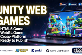 be your unity game developer for web based HTML5 games