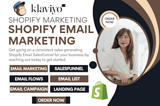 do mailchimp klaviyo email marketing salesfunnel, shopify klaviyo email flows