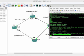 do cisco ccna, ccnp projects in cisco packet tracer and gns3,