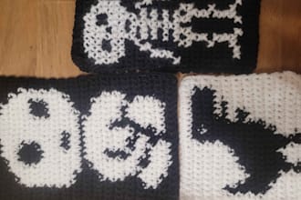 make any pixelated pictures into crochet work