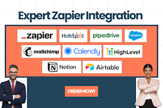 setup zapier hubspot salesforce mailchimp pipedrive gohighlevel notion calendly