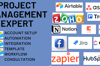 set up airtable database for tracking linking automation and workflow