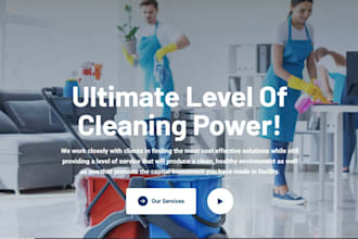 cleaning website, janitorial website, cleaning service website