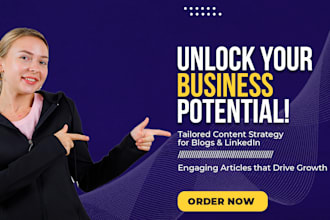 create a content strategy for linkedln, website articles blogs