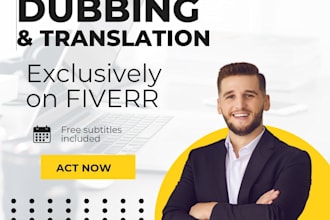 dub and translate your videos with free subtitles in 80 languages