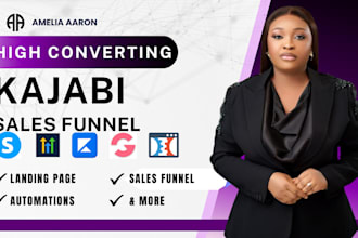 design kajabi website, kajabi landing page, kajabi online course, sales funnel