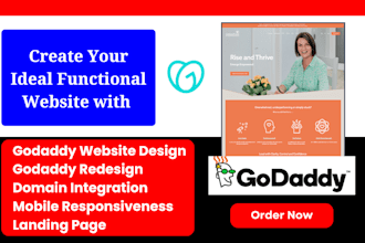 do godaddy website design godaddy website  redesign develop godaddy website seo
