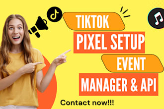 setup tiktok pixel conversion API and setup event manager