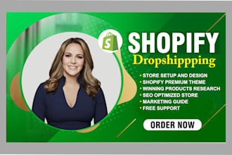 build a passive income shopify website or shopify dropshipping store