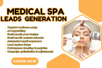 medical spa leads, message therapy leads, medical facebook ads, google ads
