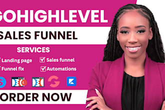 be your go high level landing page gohighlevel website sales funnel expert