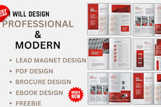 design PDF lead magnet, workbook, fillable checklist, ebook design, PDF design