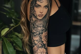 do a personalized tattoo sleeve art