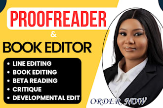developmental book editor proofread beta read line edit your manuscript