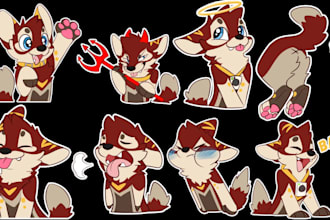 draw nsfw sticker, furry telegram stickers, animated sticker your crypto project