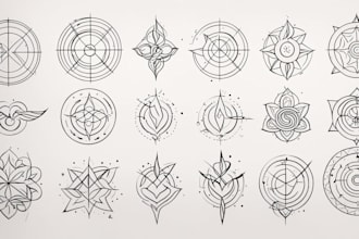 draw linework tattoo design or minimalist tattoo for you