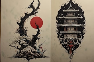 create a japanese tattoo design for you