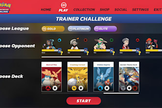custom pokemon trading card shopify store game card pokemom website redesign