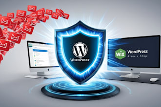 stop spam email on your wordpress, wix contact forms