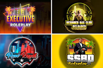 professional roleplay logo for fivem server or discord