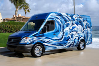 design awesome car, van, vehicle wrap design